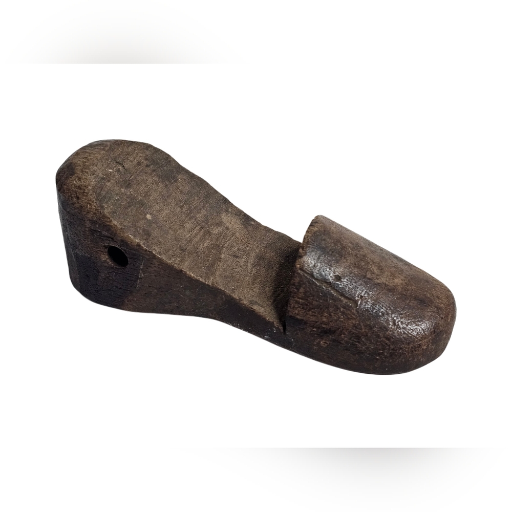 Antique Vintage Wooden Child's Infant Shoe Wood Last Form Cobbler's Mold 5.5"